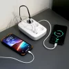Prelungitor WiFi Tellur Smart, 3 porturi, PD30W, QC18W, 2xUSB 2.4A, 2500W, 10A, 2m