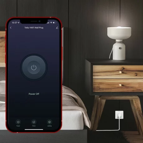 Priză de perete WiFi Tellur Smart, 3000W, 16A, alb