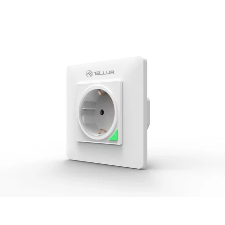 Priză de perete WiFi Tellur Smart, 3000W, 16A, alb