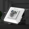 Priză de perete WiFi Tellur Smart, 3600W, 16A, PD20W, USB 18W, monitorizare consum, alb