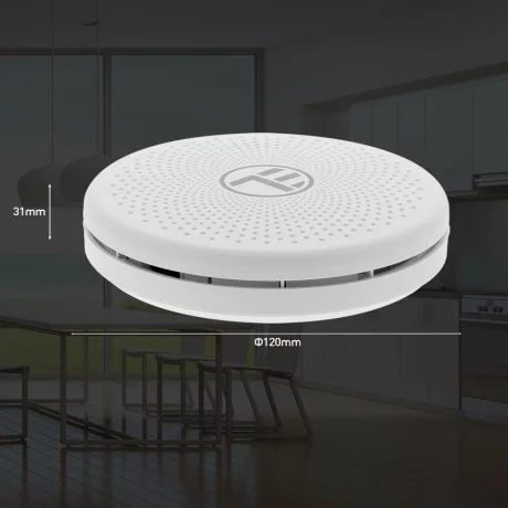 Senzor de fum și CO WiFi Tellur Smart, AA, alb