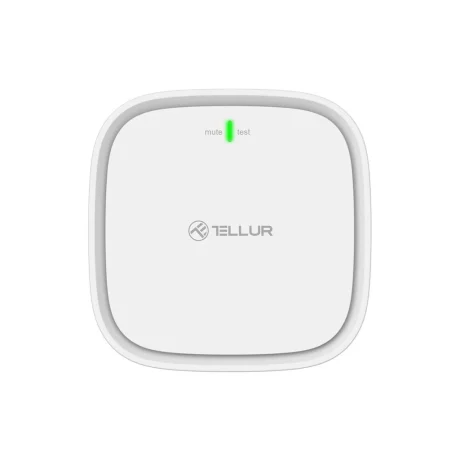 Senzor de gaz WiFi Tellur Smart, DC12V 1A, Alb