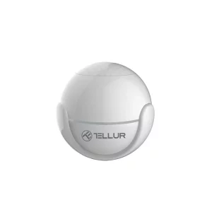 Senzor de mișcare WiFi Tellur, PIR, Alb