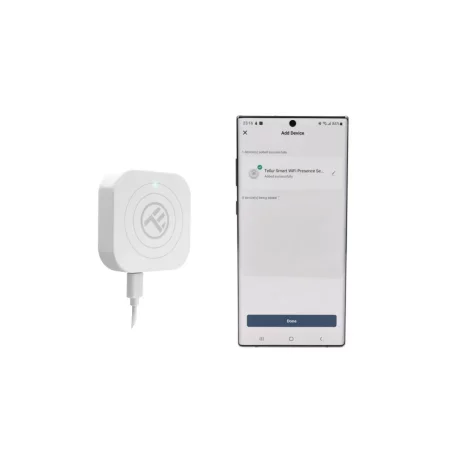 Senzor de prezență WiFi Tellur Smart, Microunde Radar 24GHz, USB-C, alb