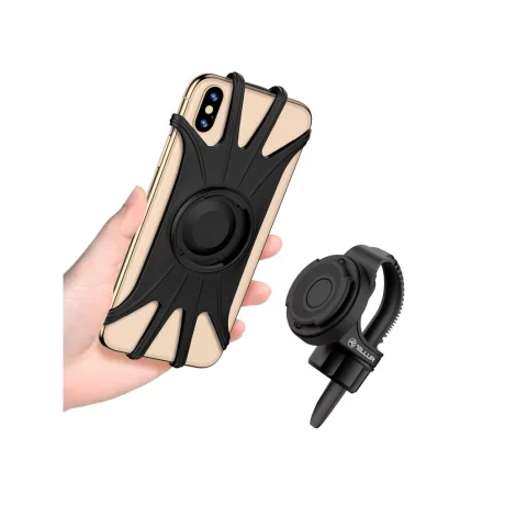 Suport detașabil Tellur de telefon 4&quot;-6.5&quot; pentru bicicletă BPH100, negru