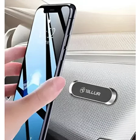 Suport magnetic de telefon cu adeziv, Tellur MCM8, gri