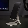 Suport Telefon Birou Tellur, Aluminiu, Argintiu