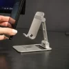 Suport Telefon Birou Tellur, Aluminiu, Argintiu