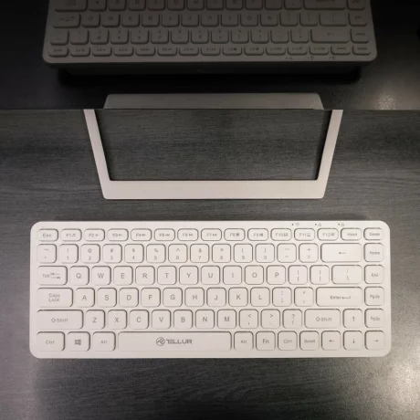 Tastatură fără fir Tellur, Mini, Alb