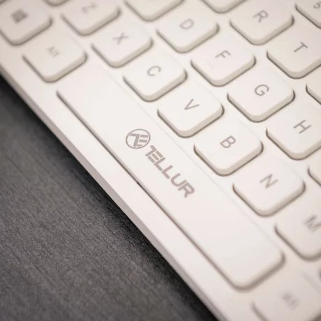 Tastatură fără fir Tellur, Mini, Alb