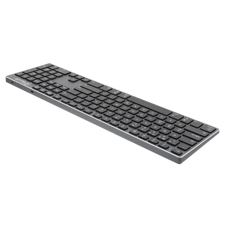 Tastatură fără fir Tellur Shade, Bluetooth, US, Alu, Gri Negru