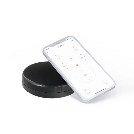 Telecomandă WiFi IR Tellur Smart, senzor temperatură și umiditate, USB C, Negru