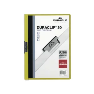 Dosar din PVC cu clemă metalică Duraclip Original 30 Durable