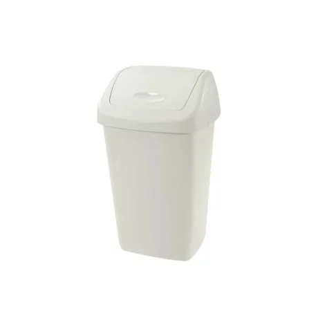 Coș capac batant alb 35 L