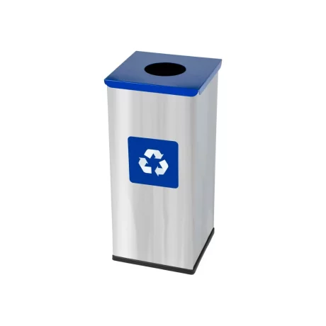 Coș inox colectare selectivă Eko Square Prestige 60 L