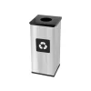Coș inox colectare selectivă Eko Square Prestige 60 L