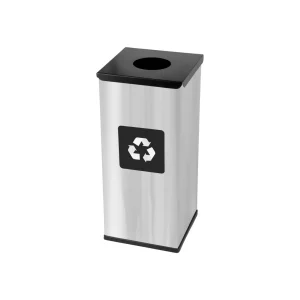 Coș inox colectare selectivă Eko Square Prestige 60 L