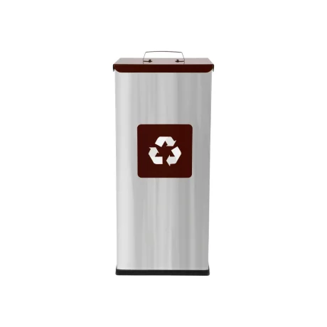 Coș inox colectare selectivă Eko Square Prestige 60 L