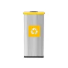 Coș inox colectare selectivă Eko Square Prestige 60 L