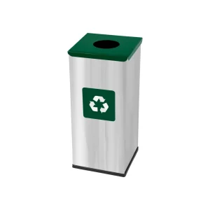 Coș inox colectare selectivă Eko Square Prestige 60 L