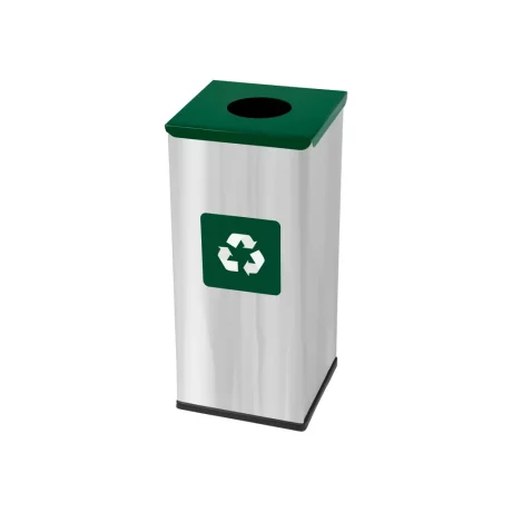Coș inox colectare selectivă Eko Square Prestige 60 L