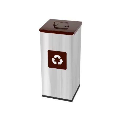 Coș inox colectare selectivă Eko Square Prestige 60 L