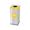 Coș inox colectare selectivă Eko Square Prestige 60 L
