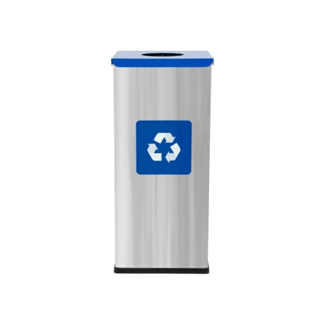 Coș inox colectare selectivă Eko Square Prestige 60 L
