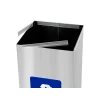 Coș inox colectare selectivă Eko Square Prestige 60 L