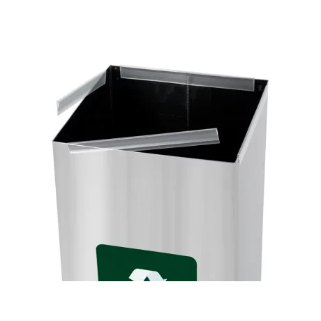 Coș inox colectare selectivă Eko Square Prestige 60 L