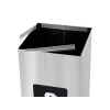Coș inox colectare selectivă Eko Square Prestige 60 L