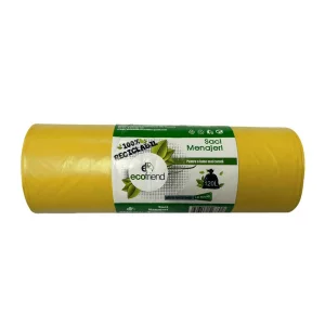 Saci menaj 120 L (70 x 110) 30 microni 10 buc/rolă LDPE