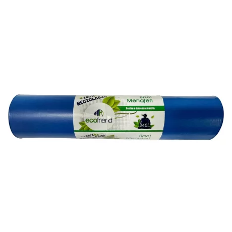 Saci menaj 240 l (115 x 130) 30 microni 10 buc/rolă LDPE