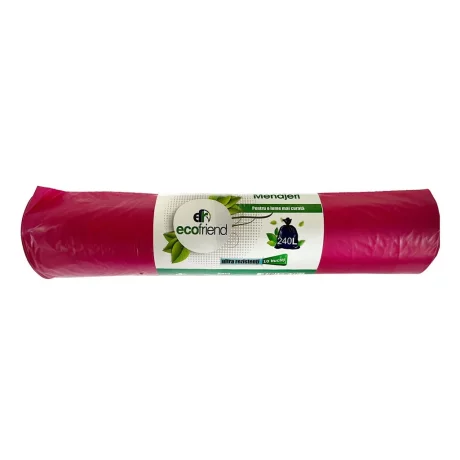 Saci menaj 240 l (115 x 130) 30 microni 10 buc/rolă LDPE