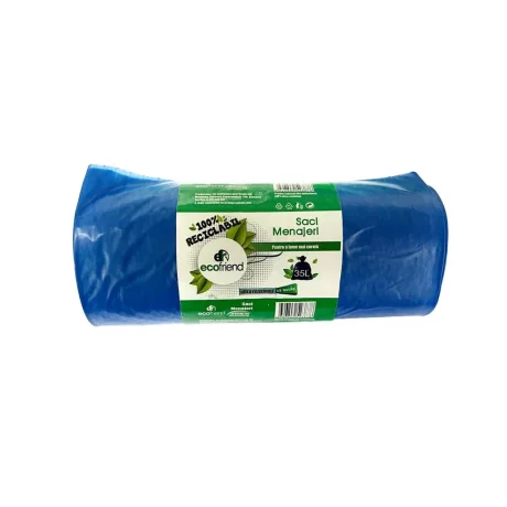 Saci menaj 35 L (50 x 70) 22 microni 15 buc/rolă LDPE