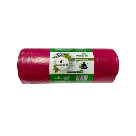 Saci menaj 35 L (50 x 70) 22 microni 15 buc/rolă LDPE