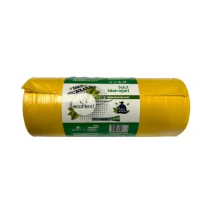 Saci menaj 35 L (50 x 70) 22 microni 15 buc/rolă LDPE