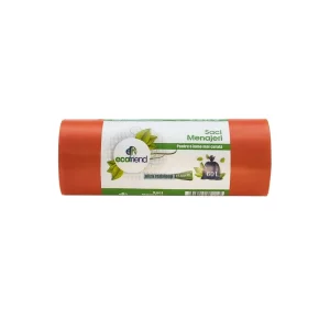 Saci menaj 60 L (60 x 80) 24 microni 15 buc/rolă LDPE
