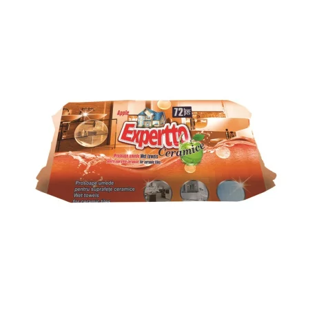 Șervețele umede obiecte sanitare 72/set Expertto