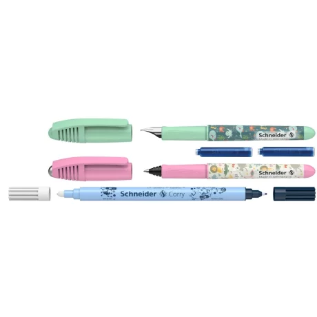 Set stilou + roller Schneider Zippi + pic Corry + 2 rezerve/blister
