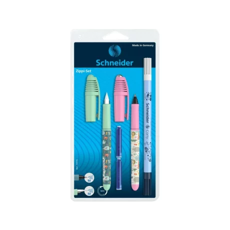 Set stilou + roller Schneider Zippi + pic Corry + 2 rezerve/blister