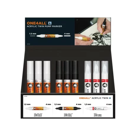 One4All Acrylic Twin Display Set