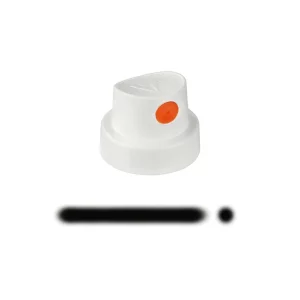 Spray cap Silent Flatcap white/orange
