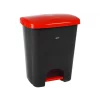 Coș de gunoi reciclare selectivă cu pedală 15 L corp gri capac color