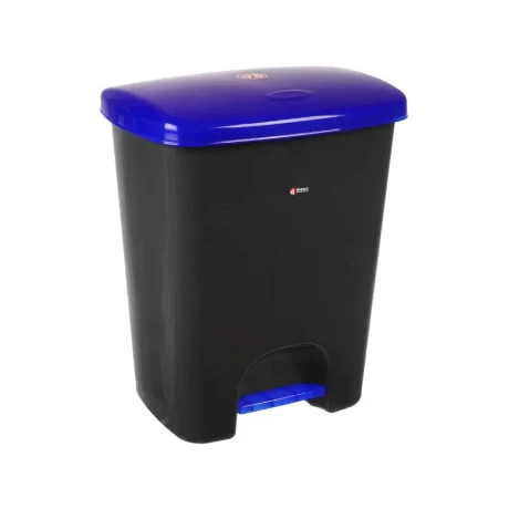 Coș de gunoi reciclare selectivă cu pedală 15 L corp gri capac color