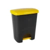 Coș de gunoi reciclare selectivă cu pedală 25 L corp gri capac color