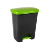 Coș de gunoi reciclare selectivă cu pedală 25 L corp gri capac color