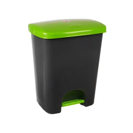 Coș de gunoi reciclare selectivă cu pedală 25 L corp gri capac color