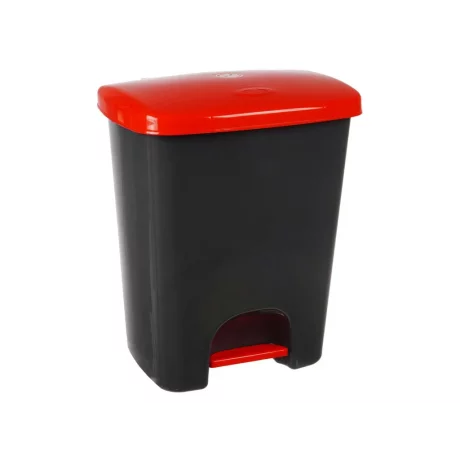 Coș de gunoi reciclare selectivă cu pedală 25 L corp gri capac color