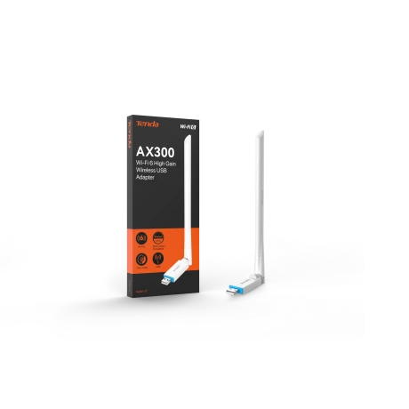 Adaptor Retea Wireless USB Tenda U2, N150, 2.4GHz, Antena externa, Compatibil Windows/Linux